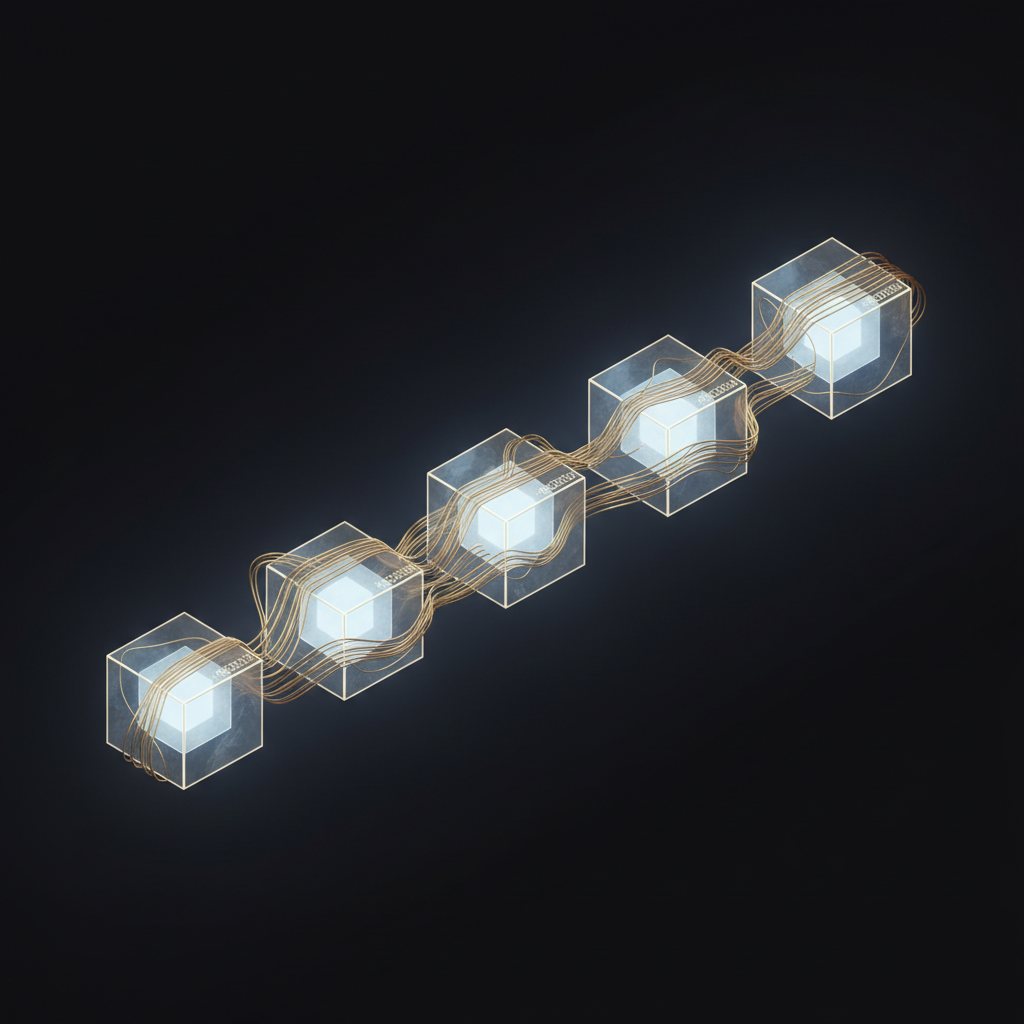 Blockchain validation — distributed cryptographic signature